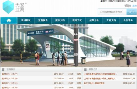 上海地铁13号线淮海路车站工程